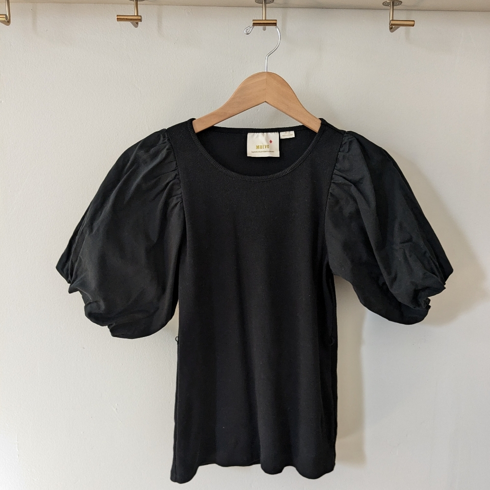 Maeve Anthropologie puff sleeve top